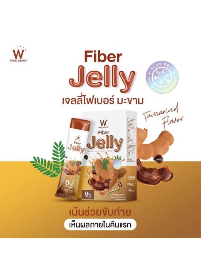 Wink White Fiber Jelly Tamarind | Dietary Supplement Jelly | Sugar-Free Fiber Sticks | Box Pack - Image 3